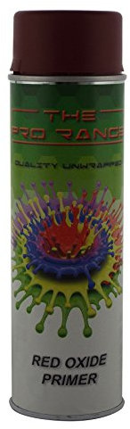 Pro Range 500ml RED OXIDE Primer Acrylic Spray Paint Quick Dry Aerosol Can