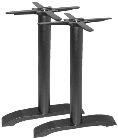 Aluminium Twin Leg Table Base (Pair)-Cast Iron. 11kg.