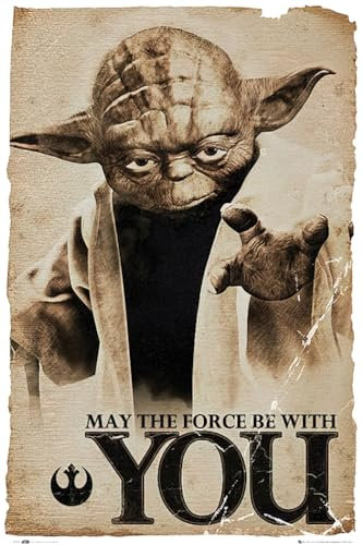 Close Up Star Wars Poster Yoda May The Force be with You (61 cm x 91,5 cm)