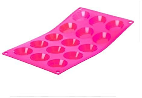 De Buyer 1950.05 Moul ' Flex Fauchon Silicone Tray - 30 Mini Madeleines