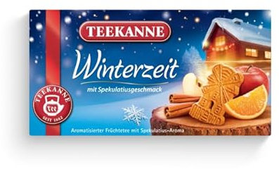 Teekanne Winterzeit, Früchtetee mit Spekulatiusaroma, 6er Pack (6 x 20 Teebeutel), 6 x 50 g