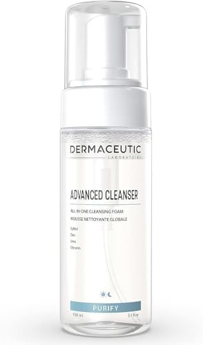 Dermaceutic Advanced Cleanser - Expert Cleansing Foam for effective make-up and sebum removal - Soft face wash - 150ml