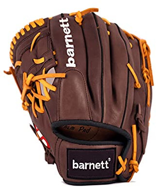 GL-110 RH braun Baseball Handschuh, Echtleder, Wettkampf, Infield 11'', (für Linkshänder, Wird an der rechten Hand getragen)
