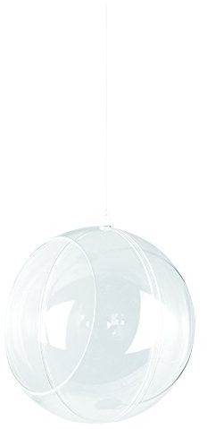 Rayher 3912737 plast-floristik-kula, 2 st., 12 cm ø, kristall