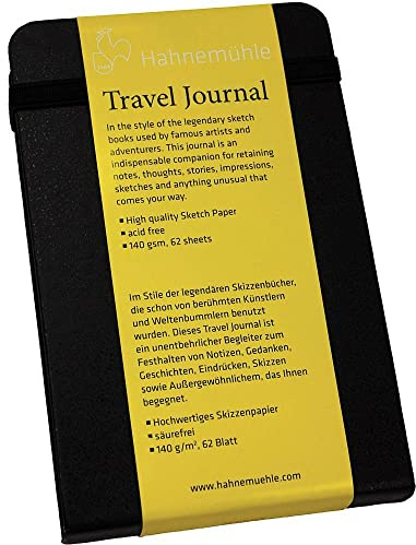 Hahnemühle Travel Journal - Skizzenbuch 9 x 14 cm - 62 Blatt 140 g/m² hochwertiges Skizzenpapier