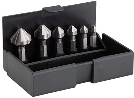 Volkel HSS-Schraubenversenkung Set mit 64 mm Sechskantschaft, 6,3-20,5 mm