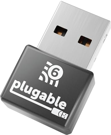 Plugable USB 2.0 Wireless N 802.11n 150 Mbps Nano WiFi Network Adapter (Realtek RTL8188EUS Chipset) Driverless Plug and Play for Windows