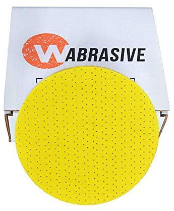 Profi Klett-Schleifscheiben Schleifpapier Schleifgitter von Wabrasive | geeignet für Flex Schleifgiraffe Deckenschleifer Trockenbauschleifer und Tellerschleifer | ø 225mm - Korn 100-25 Stück