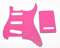 Kaish ST Strat SSS Guitare Pickguard Trem Housse plaque arrière Rose pour US/Mexique Stratocaster
