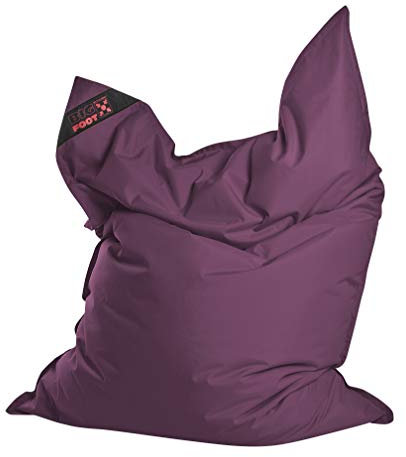Sitting Point BigFoot SCUBA - bequemer Sitzsack - 130x170x20cm - 380L - Indoor/Outdoor - Made in Germany - Aubergine