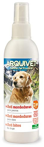 Arquivet Antimordeduras para Perros 125 ml - Spray Repelente para Evitar Que los Perros muerdan Zonas indeseadas - Producto para el adiestramiento de Perros