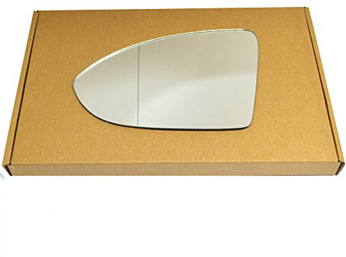 Less4spares Replacement Wing Door Mirror Glass Compatible with VW Golf mk7 2013-2020 STICK-ON (Wide Angler - with Blind Spot, Left Passenger Side)