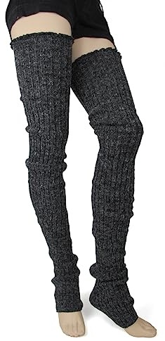 Foot Traffic Super Long Leg Warmers (Charcoal)