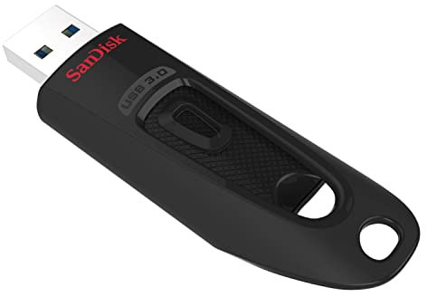 SanDisk Ultra 16 GB USB Flash Drive USB 3.0 Up to 130 MB/s Read, Black