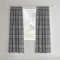 Catherine Lansfield Kelso Check 66x72 Inch Lined Pencil Pleat Curtains Two Panels Charcoal Grey