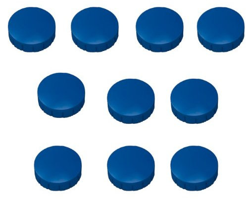 10x Magnete Blau Ø 38 mm Haftmagnete Magnete für Magnettafel, Boards, Magnet Rund, Blau