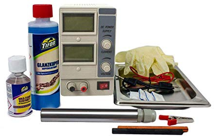 Galvanoplastia de espigas/con pincel GalvanoBrush - Kit inicial – Para chapar superficies más largas
