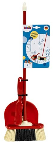 Theo Klein 6330 Classic Besengarnitur I Inkl. Kinderbesen, Handbesen und Handschaufel I Maße: 19 cm x 7 cm x 61,5 cm I Spielzeug für Kinder ab 3 Jahren