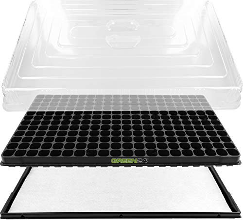 GREEN24 Hydroponik 240 XL Profi Anzuchthaus Zimmer-Gewächshaus mit automatischer Bewässerung Zimmer Gewächshaus - Treibhaus