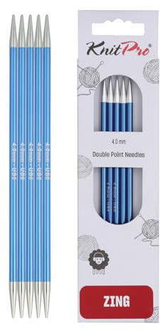 KnitPro Zing Double Pointed Needles 8 (20cm) | 4.00mm