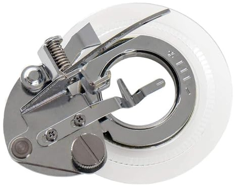 SINGER Flower Stitch Presser Foot | Create Flower-Like Circle Design | Perfect for Appliqué, Covered Buttons, and Fabric Embellishments | Adjustable Sizes | Compatible with Low-Shank Sewing Machines