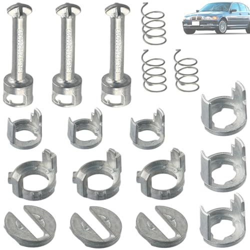 Twowinds - Bombín de Cerradura 51217035421 Compatible con BMW X5 E53 (1999-2006), X3 E83 (2003-2010) - Puerta Delantera Derecha, Izquierda (ambos lados) - Cilindro - 40mm (3 lotes)