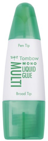 Tombow 62191 Mono Multi Colla Liquida, 250 g, 1 Pezzo Colla Multiuso con Doppia Punta per una Copertura Precisa e Completa