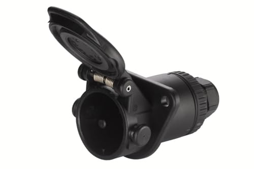 HELLA 8JB 011 895-001 Socket - 12V - 7-pin connector - Plug: Round Plug - DIN / ISO: 7638-2
