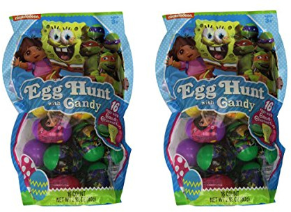 Nickelodeon Búsqueda de huevos de Pascua rellenos con dulces Mega Pack – 32 huevos