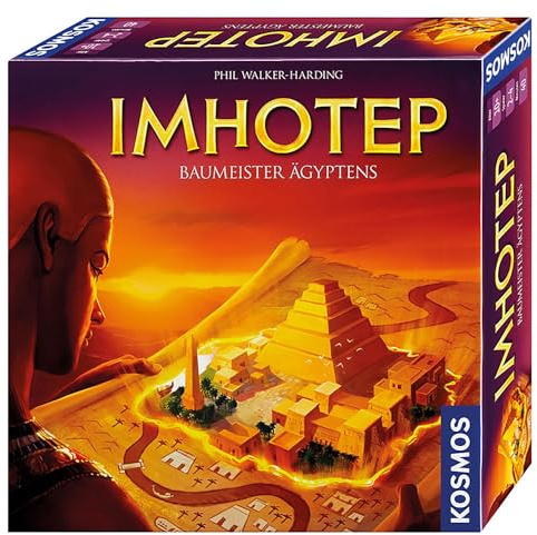 KOSMOS 692384 Imhotep - Baumeister Ägyptens, das Grundspiel, Strategiespiel, Brettspiel für 2 bis 4 Spieler, nominiert zum Spiel des Jahres 2016