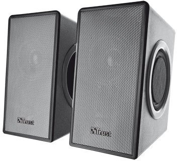 Trust 18279 Altavoz 7 W Gris - Altavoces (De 2 vías, 2.0 Canales, Alámbrico, USB/3,5mm, 7 W, Gris)