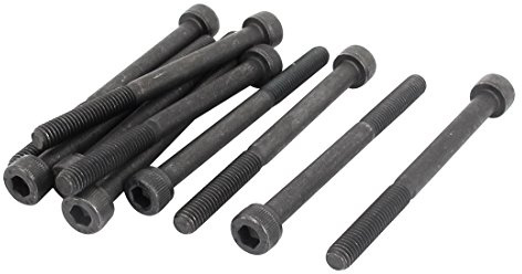 uxcell M5 x 60mm 12.9 Alloy Steel Hex Socket Head Cap Screws Bolt Black 10pcs