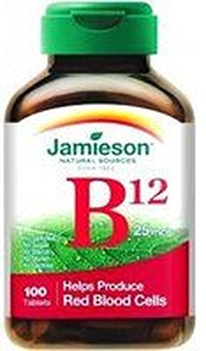 B-12 metilcobalamina 1000 mcg 100 Tablets of Jamieson
