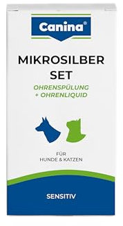 Canina 74262 2 Mikrosilber Set (Ohrenliquid,Ohrenspülung), 50 ml (2er Pack)