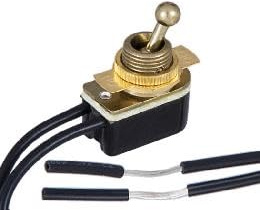 B&P Lamp® On-Off Brass Toggle Switch