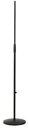 K&M 260/1 Mikrofonstativ Schwarz – Solostativ mit Trittschalldämpfung - 87 - 157,5 cm ausziehbar – 3/8“ Gewindeanschluss