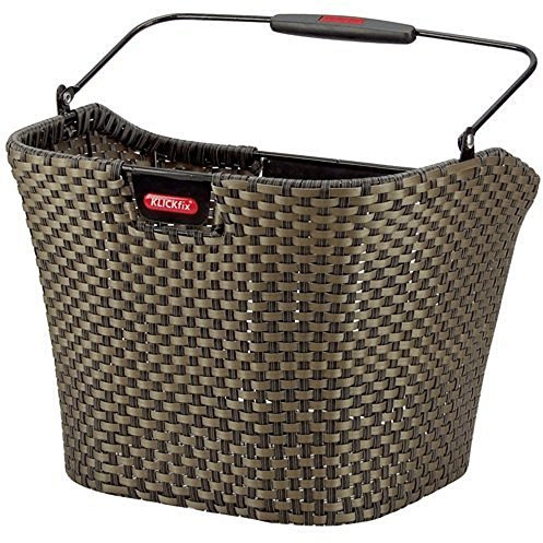 KLICKfix Farradtasche Structura Korb Bronze Lenkerkorb, 25 x 34 x 27 cm