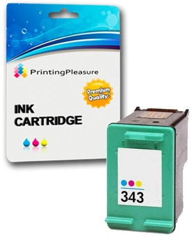 Printing Pleasure Color Druckerpatrone für HP OfficeJet 100 150 Mobile 6210 7310 H470 K7100 PSC 1610 2355 DeskJet 460 460c 5740 Photosmart 2610 8150 8750 C3180 | kompatibel zu HP 343 (C8766EE)