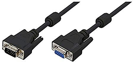 LogiLink Kabel VGA Verlängerung 1x Stecker 1x Buchse, schwarz, 5m