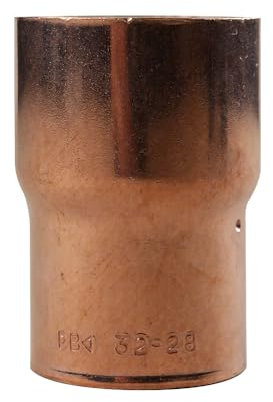 IBP Bänninger - Raccord Cuivre à souder - Réduction Cuivre Femelle/Femelle 32-28