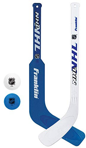 Franklin Sports Mini-Hockey-Torwartschläger, Spielerschläger und Ball-Set (Farben können variieren)