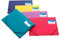 Rapesco 0720 Chemise Porte-documents à Trois Rabats, A4+, Couleurs Vives Opaques Assorties, Lot de 5