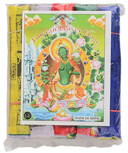 BUDDHAFIGUREN/Billy Held Buddel-Bini - 5 Rollos de Banderas de oración Budista (algodón)