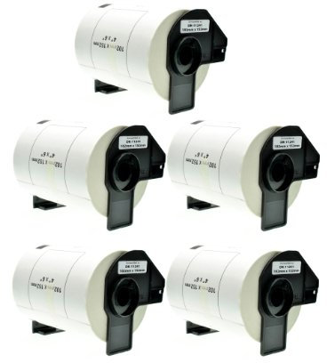 Logic-Seek 5X Versand-Etiketten kompatibel für Brother DK11241 - je 200 Stück - 102mm x 152mm P-Touch QL-1050 1050N 1060N