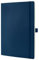 Sigel CO316 Notizbuch A4 kariert blau, Softcover, 194 nummerierte Seiten, nachhaltiges Papier, mit Inhaltsverzeichnis, Stiftschlaufe, Falttasche, Gummibandverschluss, Conceptum