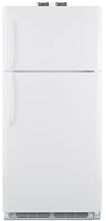 BKRF18W 30 Top Freezer Refrigerator with 18 cu. ft. Capacity Temperature Alarm Crisper Door Storage and Frost Free Operation in White