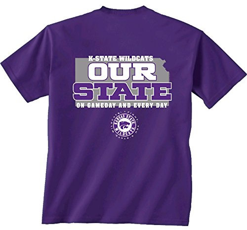 New World Graphics Arizona NCAA Our State Short Sleeve, Lila, Größe M