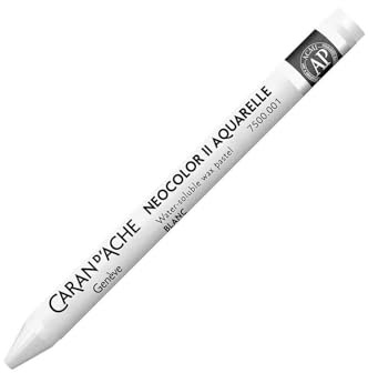 Caran d'Ache 7500.001 Aquarelle de crayon Cire neoc OCTOCOLOR II Blanc
