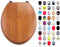 MSV WC Sitz Toilettendeckel Bambus Bamboo Scharniere aus Edelstahl - hochwertige und stabile Qualität