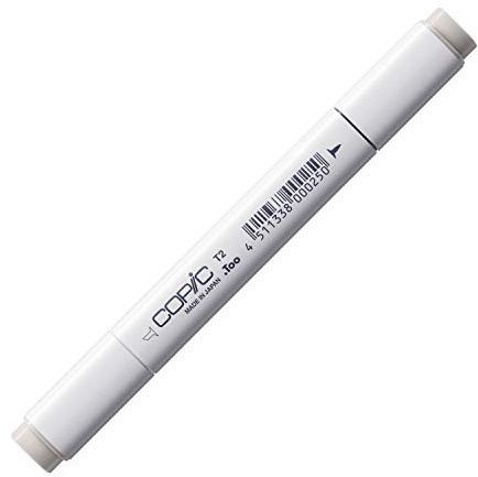 COPIC Classic Marker Typ T - 2, toner gray No. 2, professioneller Layoutmarker, mit einer breiten und einer feinen Spitze